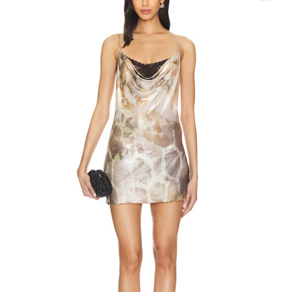 Jaded London Mirage Printed Dress Leopard